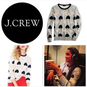 J. Crew Heartbreaker Long Sleeve Crew Neck Rabbit Hair Sweater